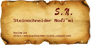 Steinschneider Noémi névjegykártya
